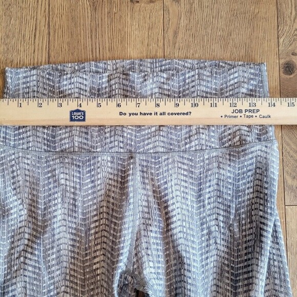 Lululemon Wunder Under Hi Rise Crop 21" Size 10 Luon Arrow Jacquard Battleship - Picture 5 of 8